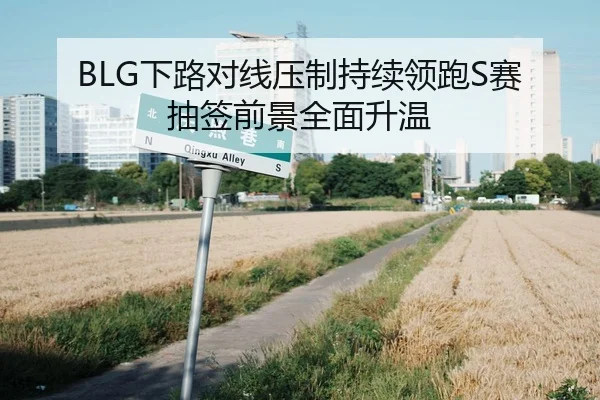 BLG下路对线压制持续领跑S赛 抽签前景全面升温